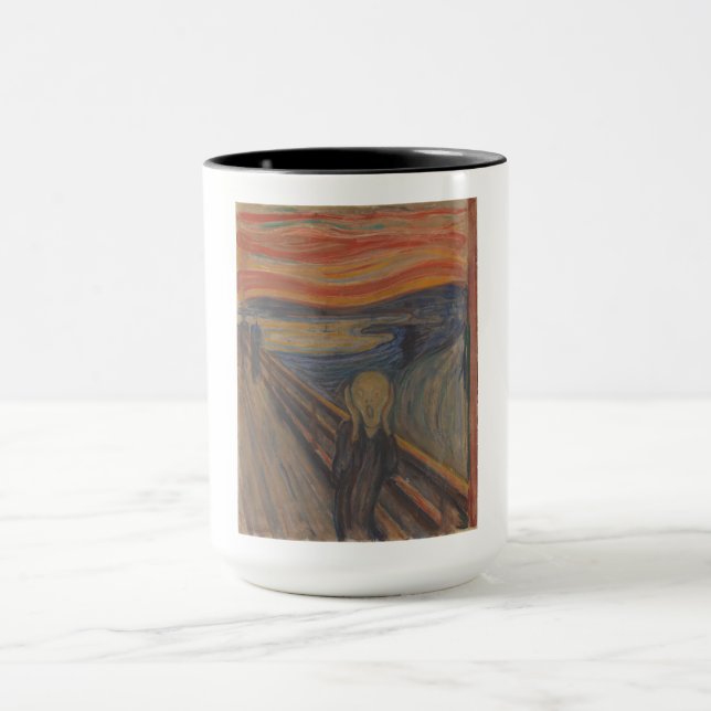 Der Schrei der Natur von Edvard Munch 1893 Tasse (Zentrum)