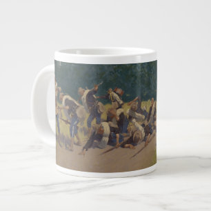 Der Schrei des Schrapnels in San Juan Hill Jumbo-Tasse