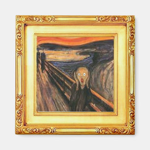 Der Schrei, die schöne Kunst von Edvard Munch Mag Magnet