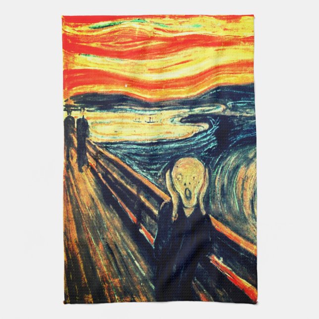 Der Schrei durch Edvard Munch Handtuch (Vertikal)