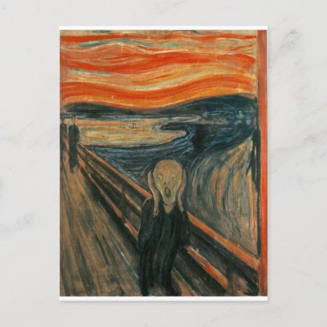 Der Schrei - Edvard Munch 1893 Postkarte (Vorderseite)