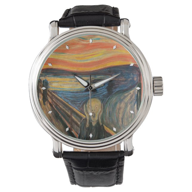 Der Schrei - Edvard Munch Armbanduhr (Vorderseite)