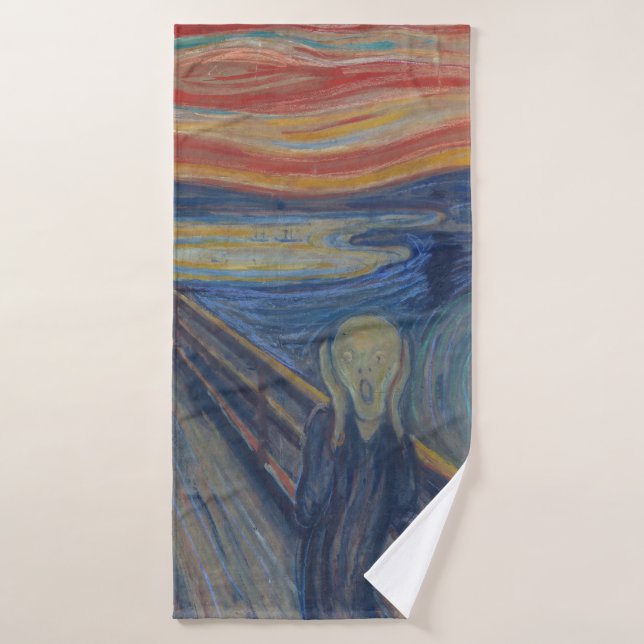Der Schrei, Edvard Munch Badehandtuch (Badehandtuch)