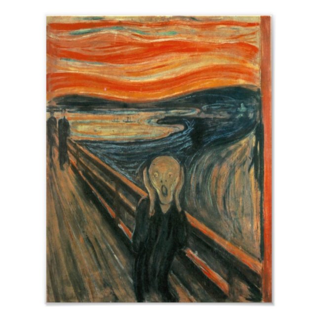Der Schrei - Edvard Munch Fotodruck (Vorne)