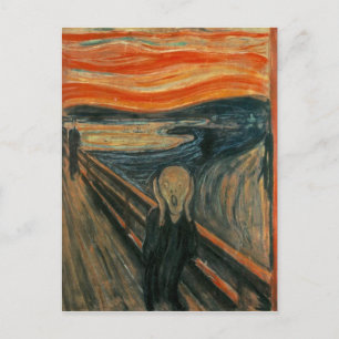 Der Schrei - Edvard Munch. Gemälde Kunstwerk. Postkarte