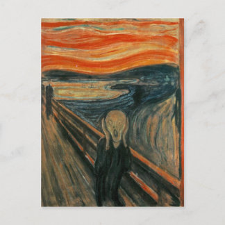 Der Schrei - Edvard Munch. Gemälde Kunstwerk. Postkarte