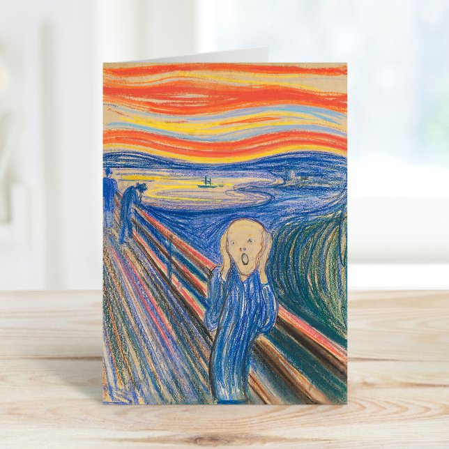 Der Schrei | Edvard Munch Karte (Von Creator hochgeladen)