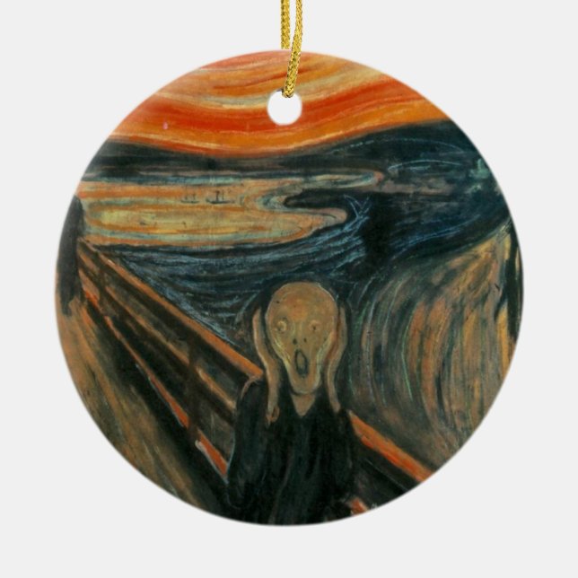 Der Schrei - Edvard Munch Keramikornament (Vorne)