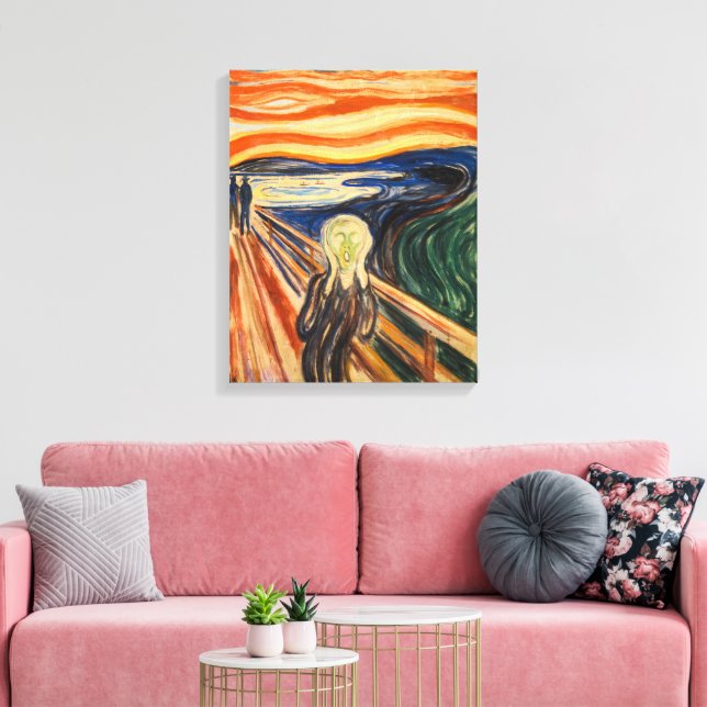 Der Schrei | Edvard Munch | Leinwanddruck (Insitu (Wohnzimmer))