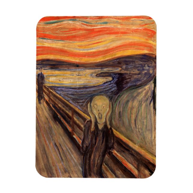 Der Schrei - Edvard Munch Magnet (Vertikal)