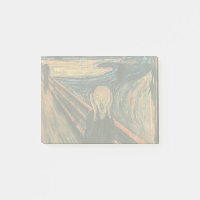 Der Schrei Edvard Munch Moderne expressionistische Post-it Klebezettel (Vorderseite)