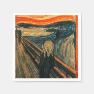 Der Schrei Edvard Munch Moderne expressionistische Serviette