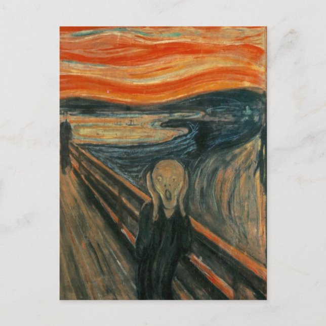 Der Schrei - Edvard Munch Postkarte (Vorderseite)