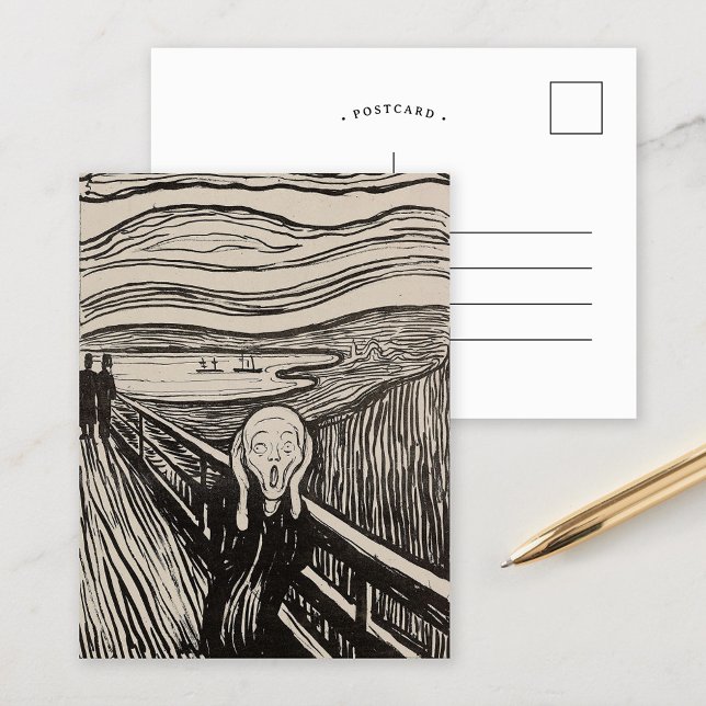 Der Schrei | Edvard Munch Postkarte (Von Creator hochgeladen)