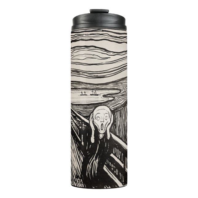 Der Schrei Edvard Munch Thermosbecher (Vorderseite)