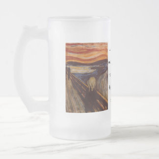 Der Schrei Mattglas Bierglas