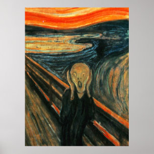 Der Schrei Munch Moderne Kunst Abstrakt Poster