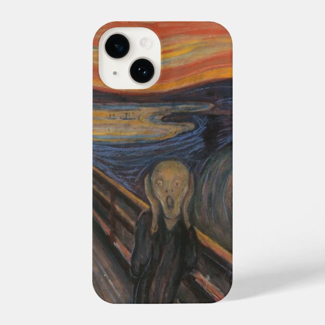 Der Schrei nach Munch iPhone 14 Hülle (Rückseite)
