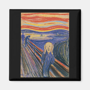 Der Schrei (Pastellton 1895) von hoher Qualität Magnet