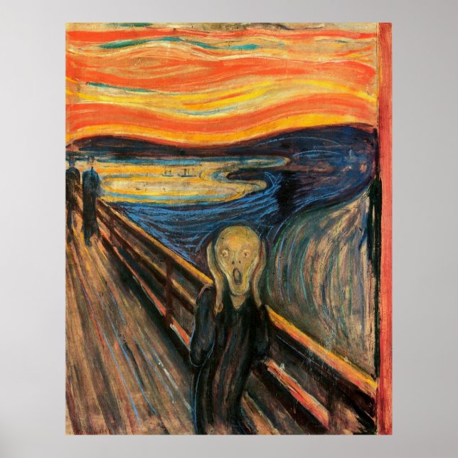 Der Schrei - Reproduction Art Poster (Vorne)