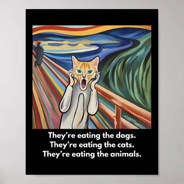 Der Schrei; Sie essen die Hunde  Poster (Vorne)