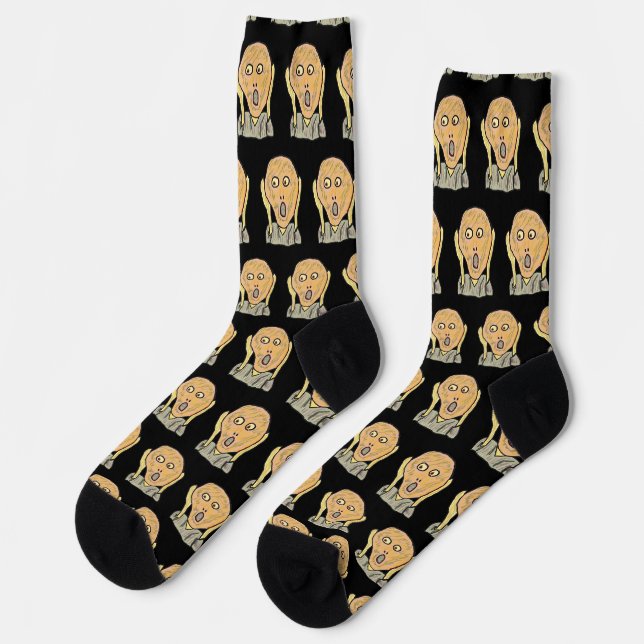 Der Schrei Socken (Linkes Detail)