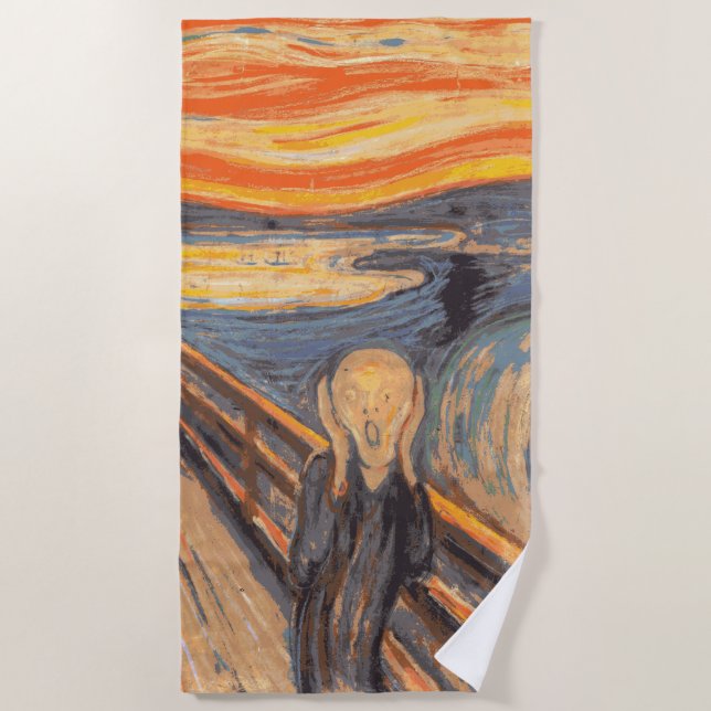 Der Schrei Strandtuch (Vorderseite)
