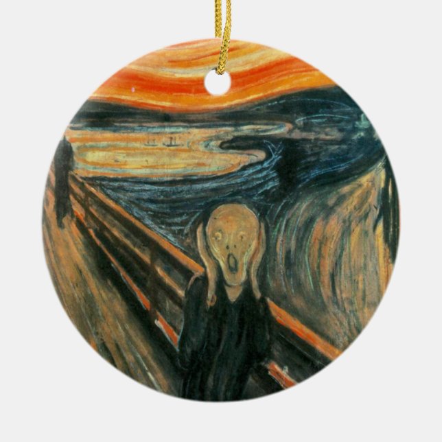 Der Schrei vereint moderne Kunst Abstrakt Keramikornament (Vorne)