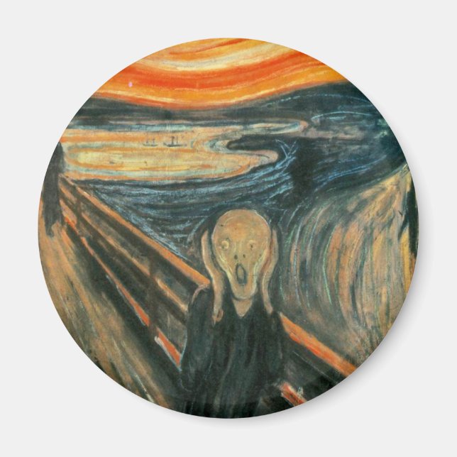 Der Schrei vereint moderne Kunst Abstrakt Magnet (Vorne)