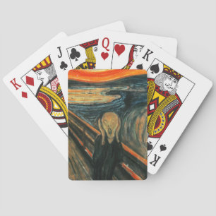 Der Schrei vereint moderne Kunst Abstrakt Spielkarten