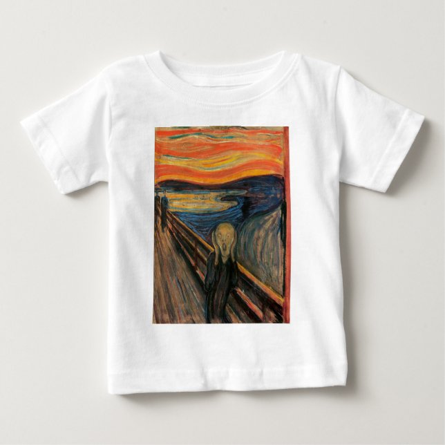 Der Schrei von Edvard Munch Baby T-shirt (Vorderseite)