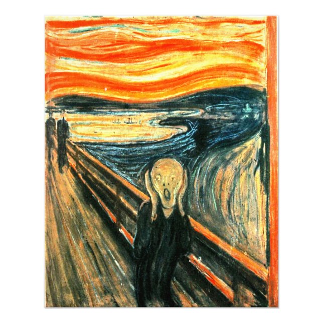Der Schrei von Edvard Munch Fotodruck (Vorne)