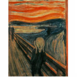 Der Schrei von Edvard Munch Fotoskulptur Magnet<br><div class="desc">Das ist der berühmte "The Scream",  der 1883 von Edvard Munch gemalt wurde. Dies kann ein Button,  Ornament,  extravaganter Magnet,  Schlüsselanhänger oder Fotoskulptur sein.</div>