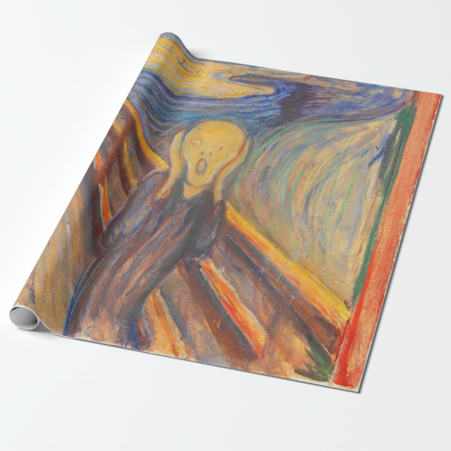Der Schrei von Edvard Munch Geschenkpapier (Ungerollt)