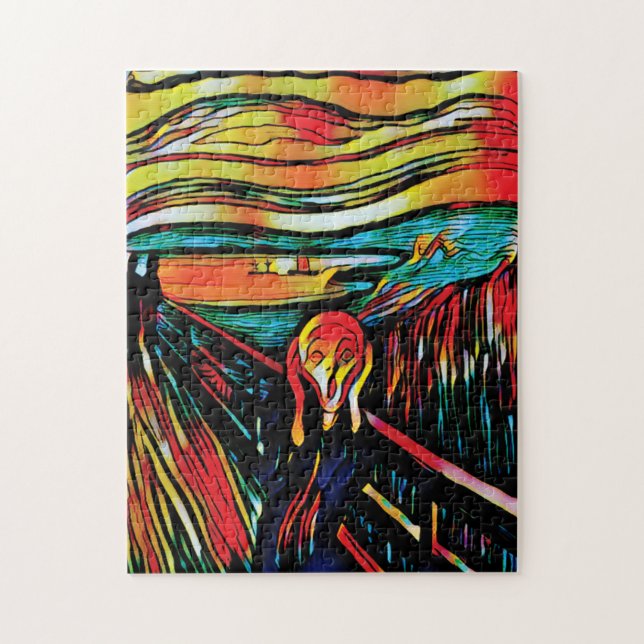 Der Schrei von Edvard Munch Jigsaw Puzzle (Vertikal)