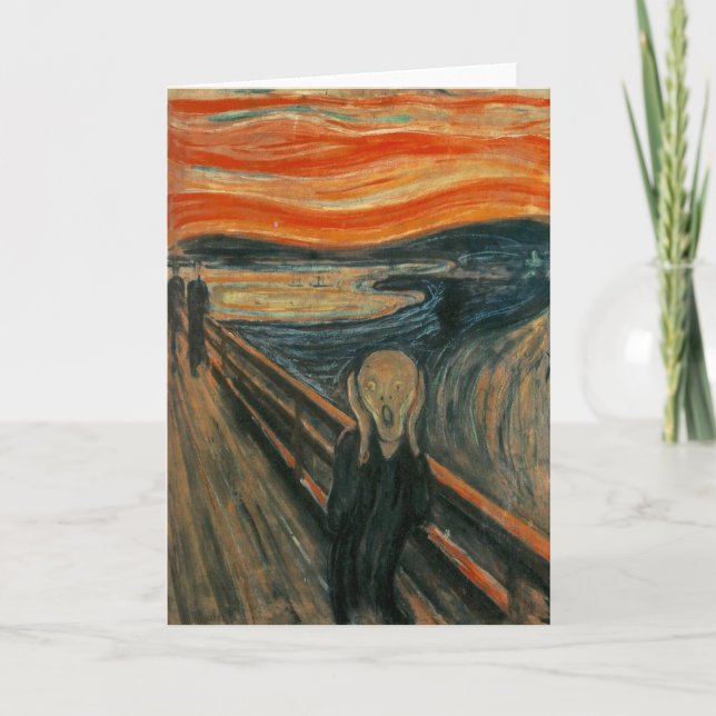 Der Schrei von Edvard Munch Karte (Vorderseite)