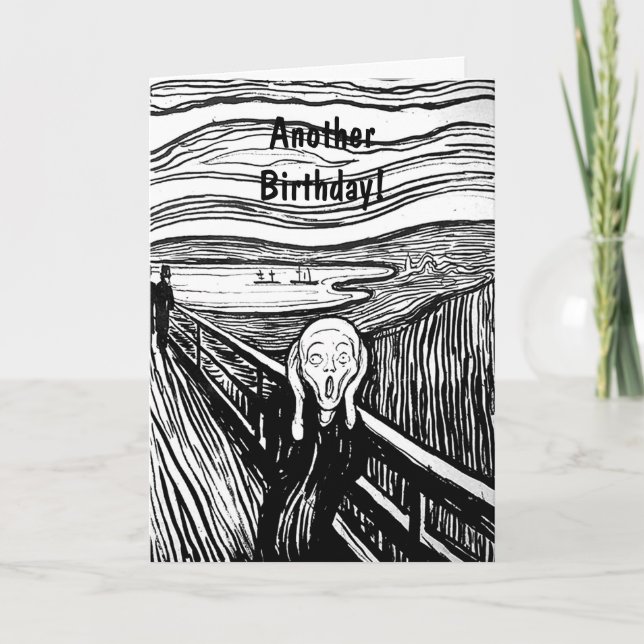 Der Schrei von Edvard Munch Karte (Vorderseite)