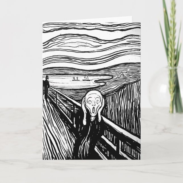 Der Schrei von Edvard Munch Karte (Vorderseite)