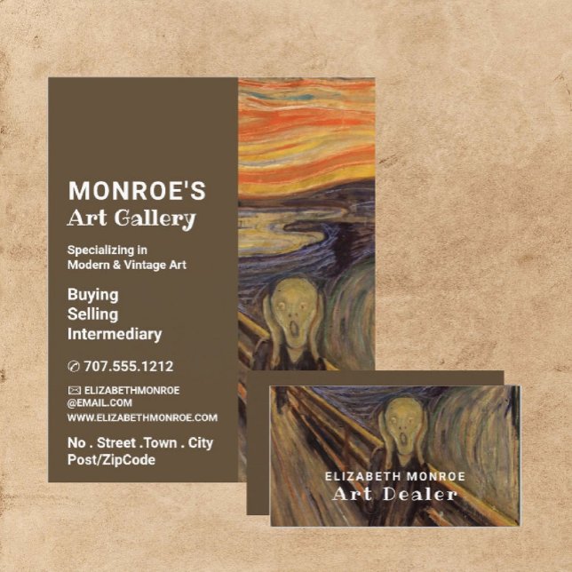 Der Schrei von Edvard Munch, Kunsthändler, Galerie Flyer (Von Creator hochgeladen)