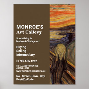 Der Schrei von Edvard Munch, Kunsthändler, Galerie Poster