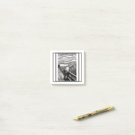 der Schrei von Edvard Munch Post-it Klebezettel