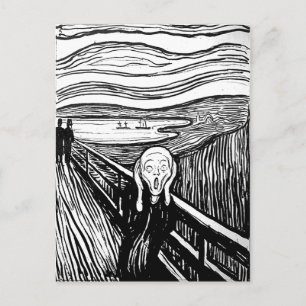 Der Schrei von Edvard Munch Postkarte