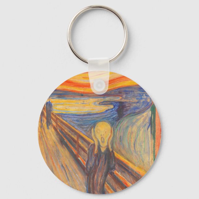 Der Schrei von Edvard Munch Schlüsselanhänger (Vorderseite)
