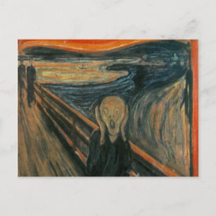 Der Schrei von Edvard Munch, symbolischer Maler Postkarte