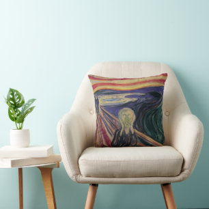 Der Schrei von Edvard Munch, Vintage-Expressionism Kissen