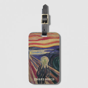 Der Schrei von Edvard Munch, Vintager Expressionis Gepäckanhänger