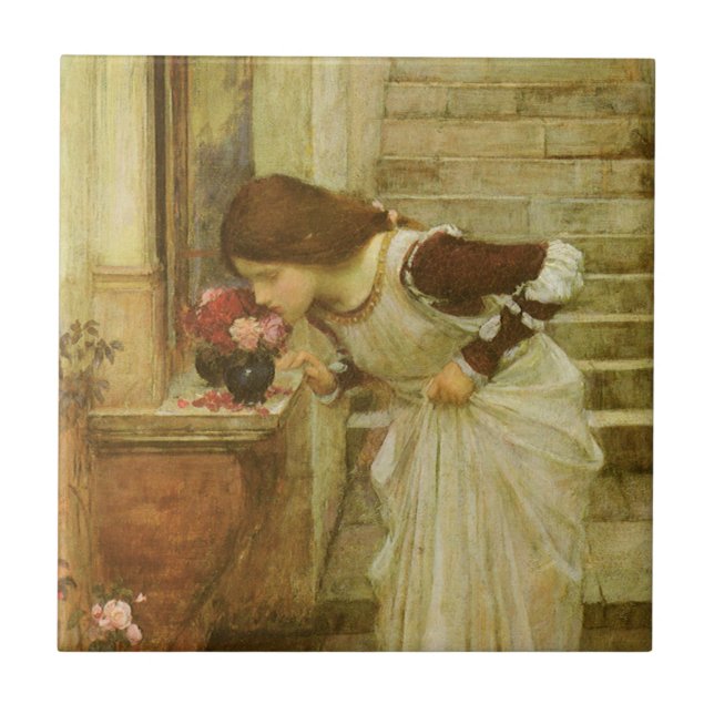 Der Schrein von John William Waterhouse Fliese (Vorderseite)