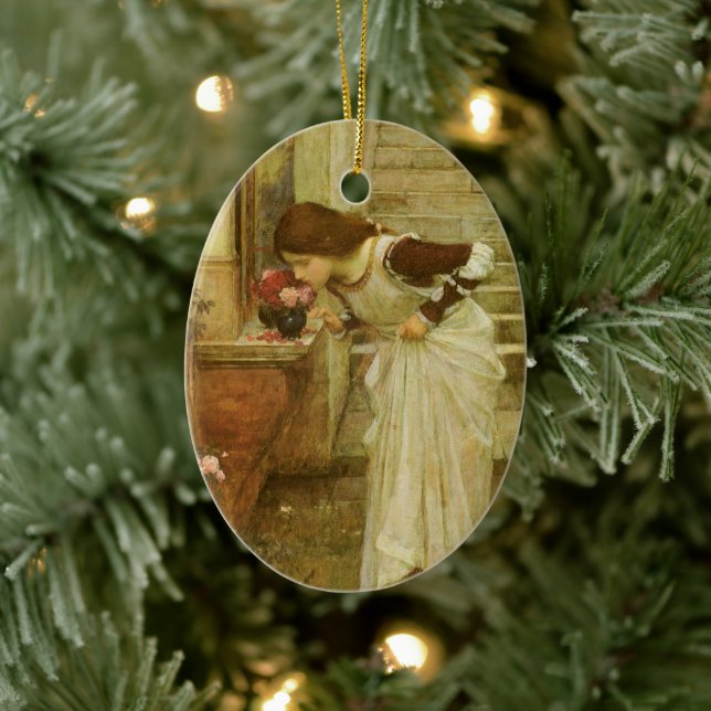 Der Schrein von John William Waterhouse Keramik Ornament (Baum)