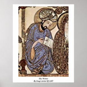 Der Schriftsteller des irakischen Künstlers von 12 Poster