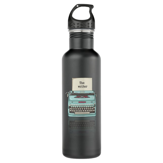 Der Schriftsteller Edelstahlflasche (Vorderseite)